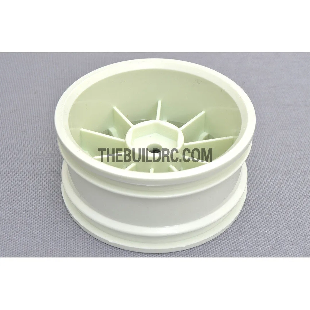 1/10 RC Car 23mm 10 Spoke 3mm Offset DRIFT Sporty Wheel 4pcs - White