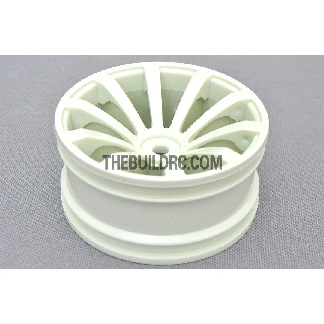 1/10 RC Car 23mm 10 Spoke 3mm Offset DRIFT Sporty Wheel 4pcs - White