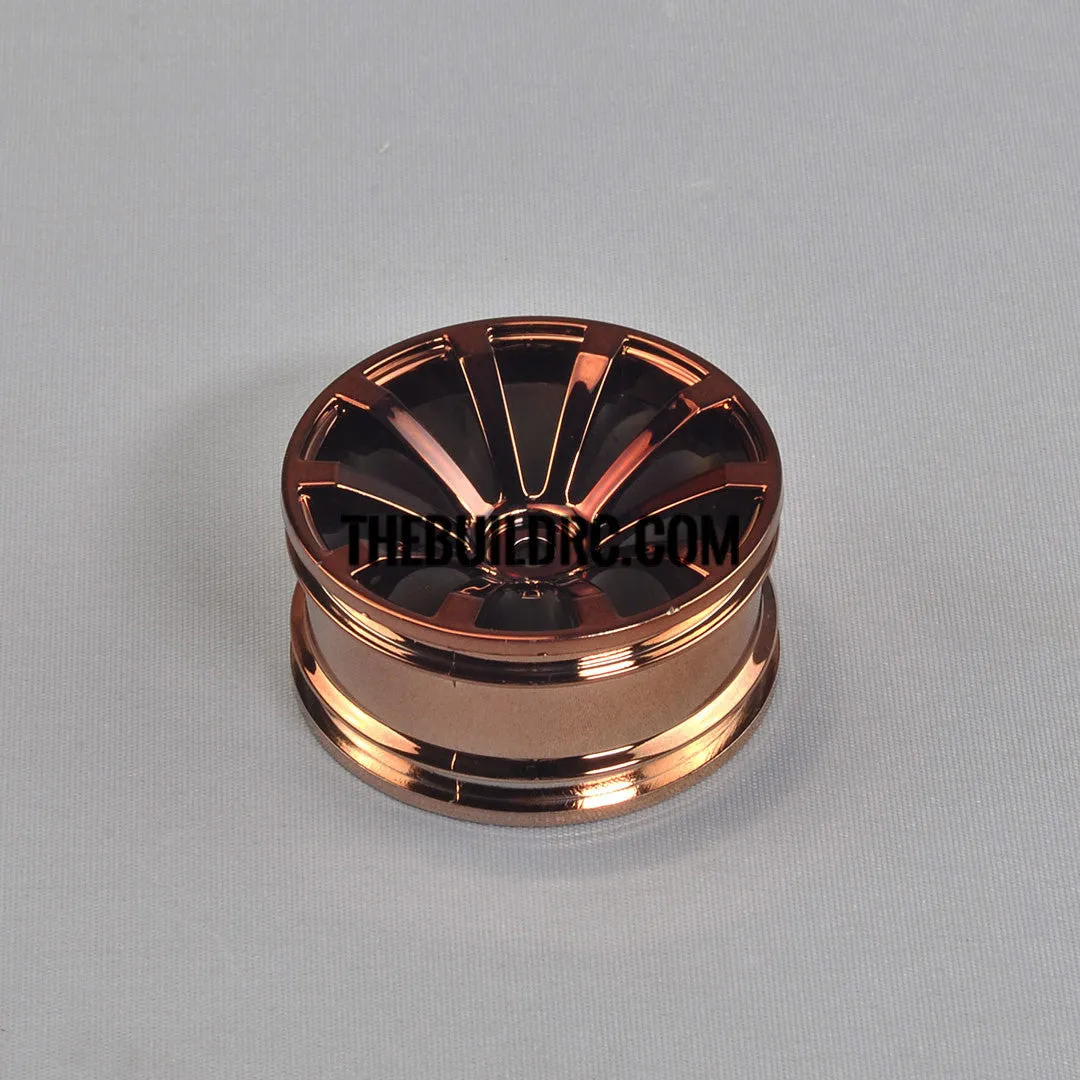 1/10 RC Car 26mm 10 Spoke 6mm Offset DRIFT Sporty Wheel 4pcs - Copper