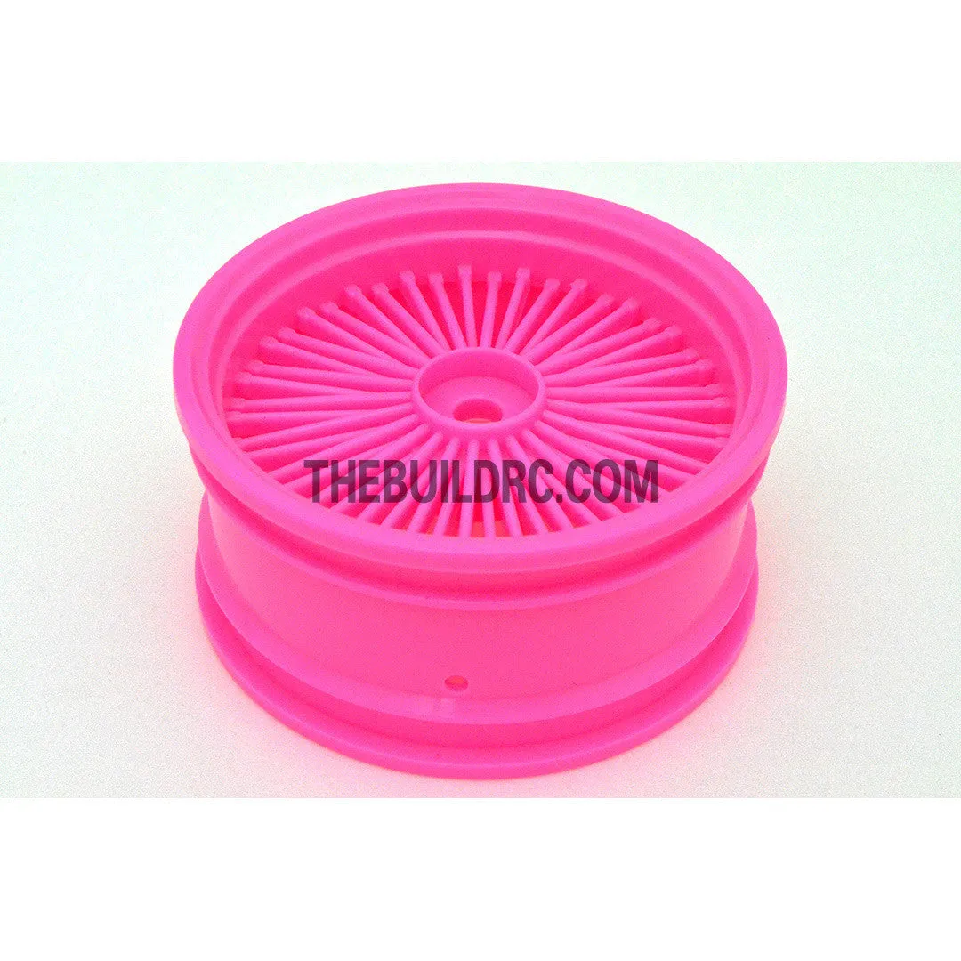 1/10 RC Car 26mm 55 Spoke 0mm Offset DRIFT Sporty Wheel 4pcs - Pink