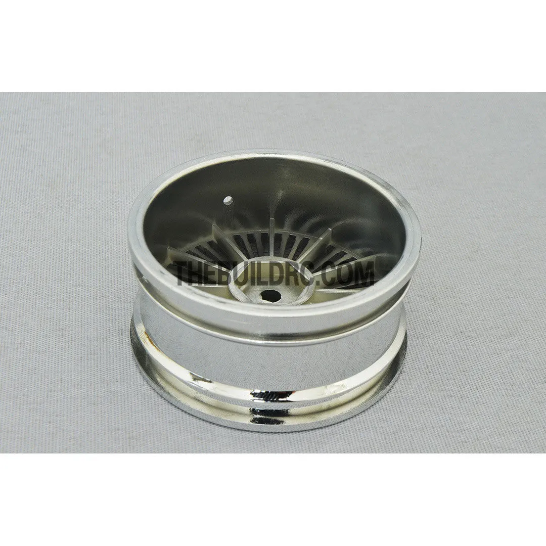 1/10 RC Car 26mm 55 Spoke 0mm Offset DRIFT Sporty Wheel 4pcs - Silver