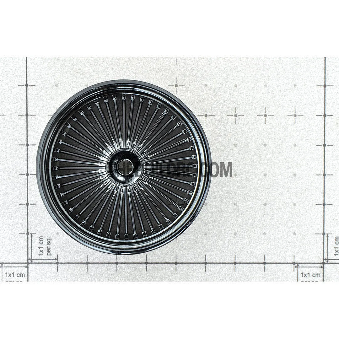 1/10 RC Car 26mm 55 Spoke 0mm Offset DRIFT Sporty Wheel 4pcs - Titanium