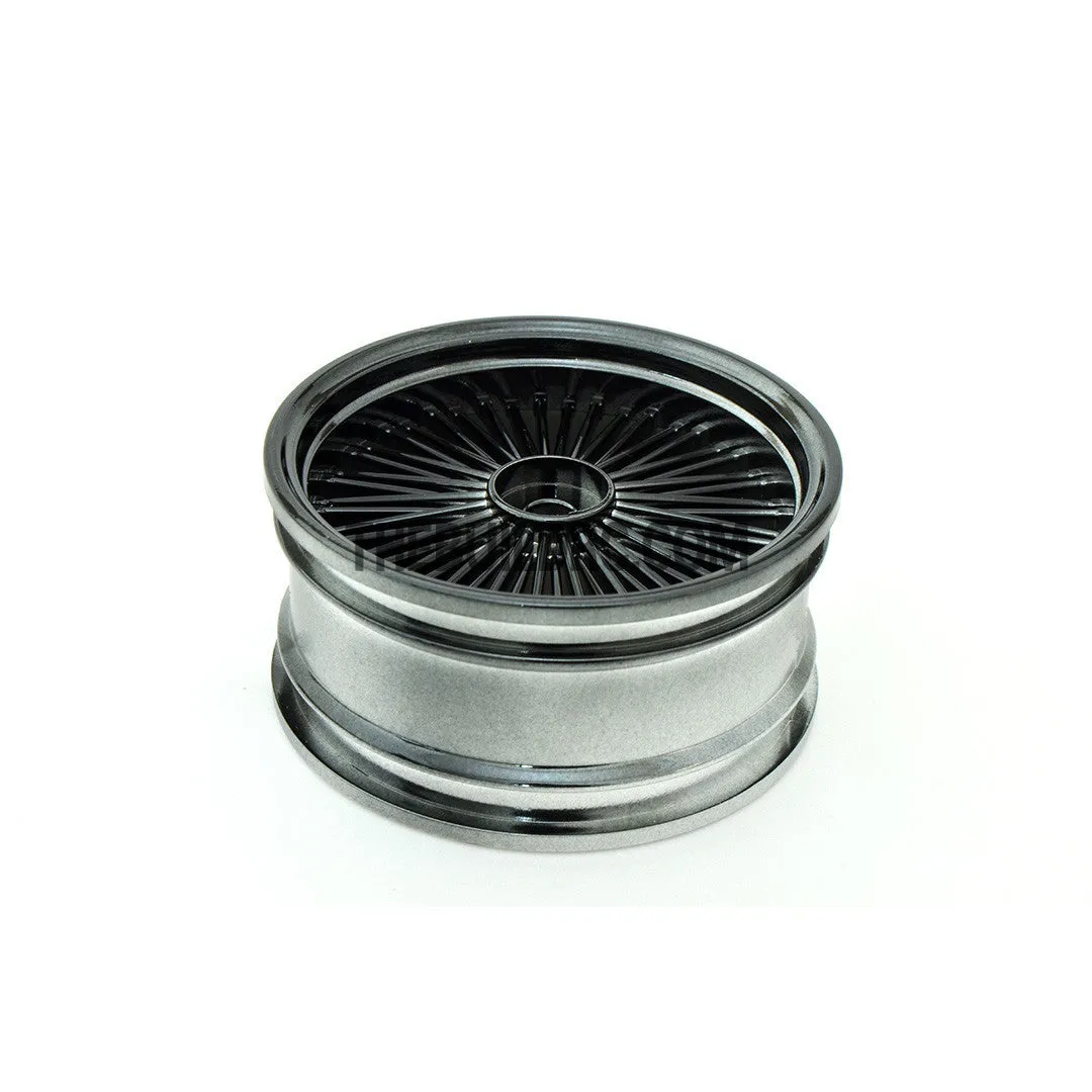 1/10 RC Car 26mm 55 Spoke 0mm Offset DRIFT Sporty Wheel 4pcs - Titanium
