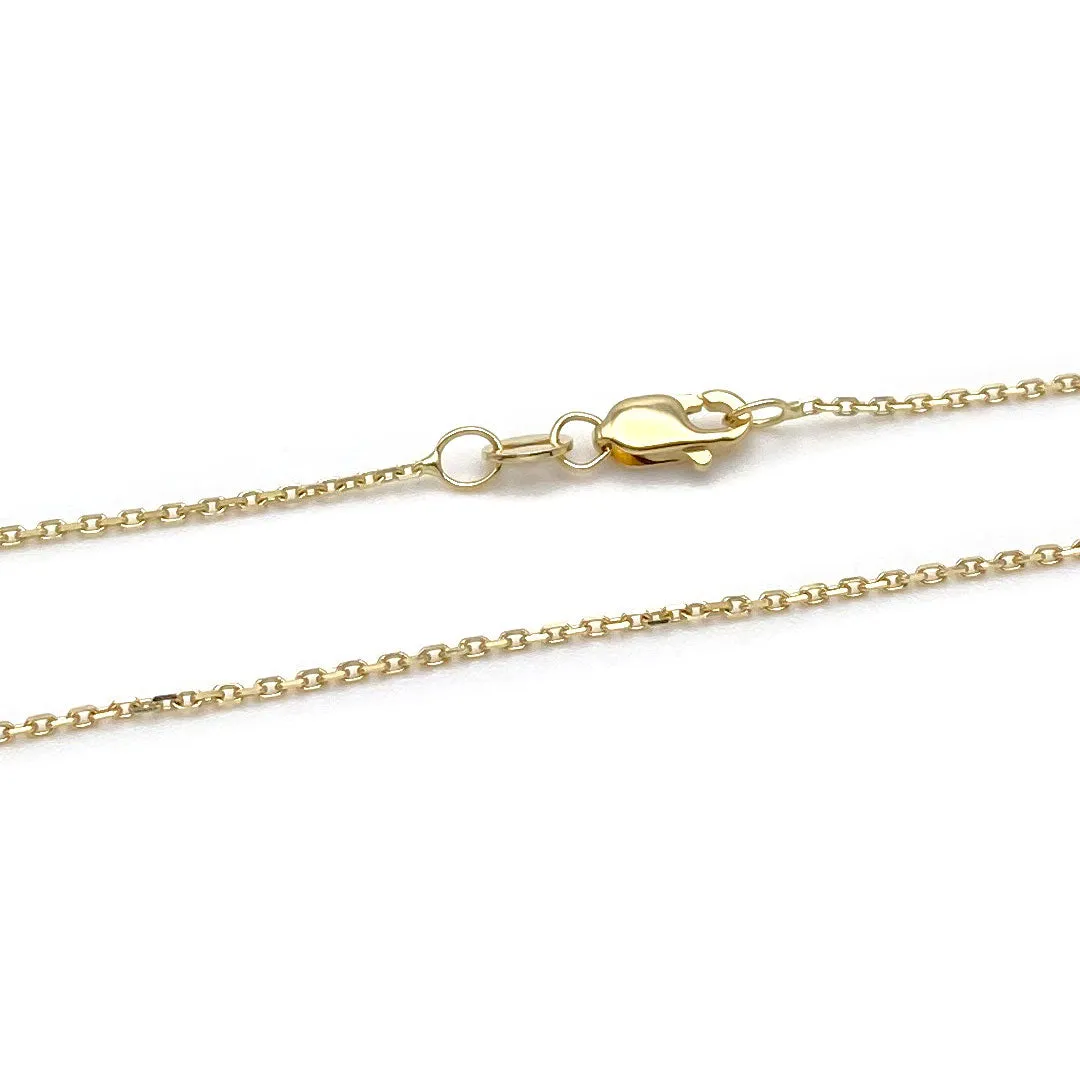 14k Gold CZ Crown with Black Enamel Earring & Necklace Set