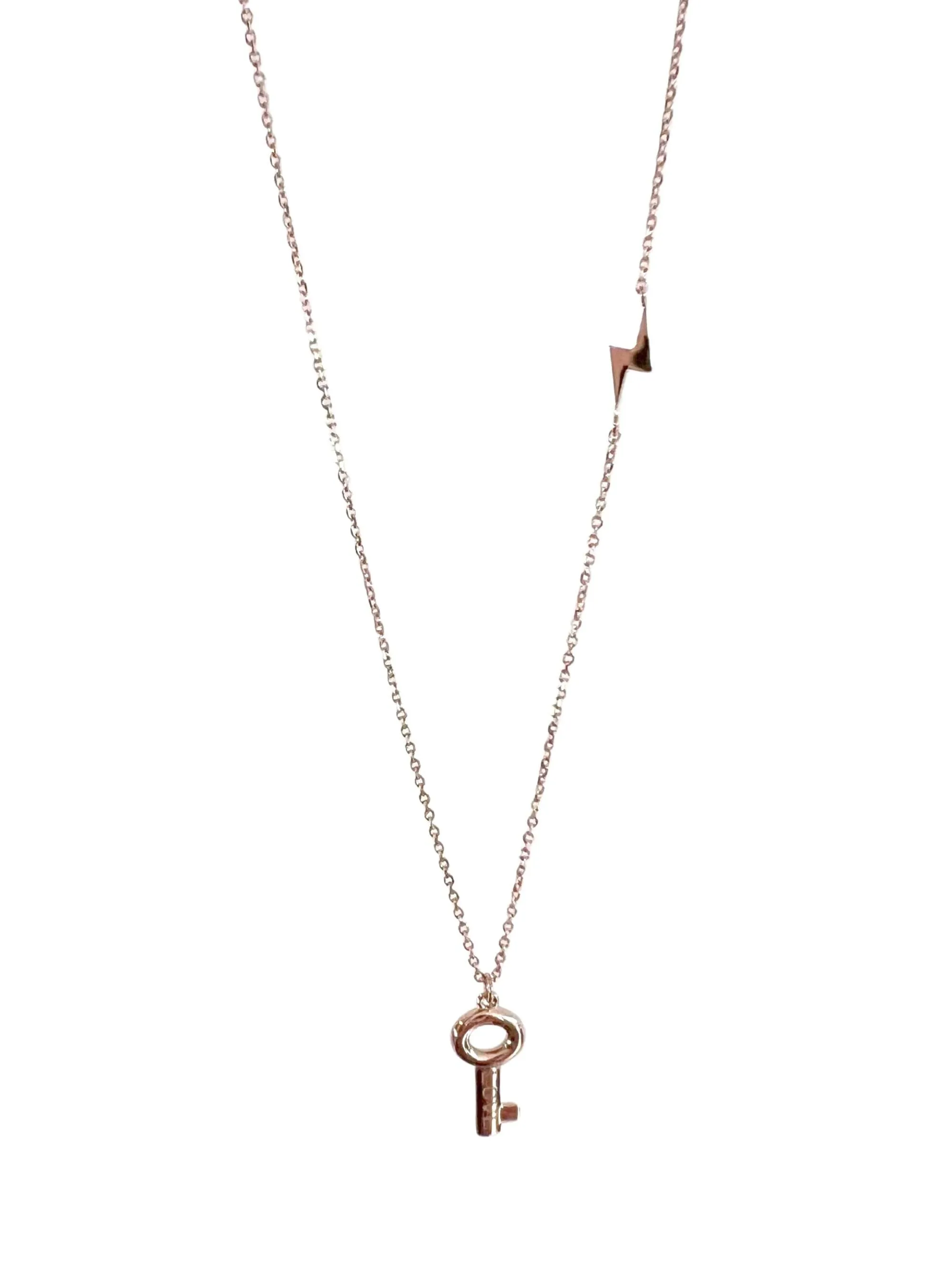 14k Gold Mini Key Necklace
