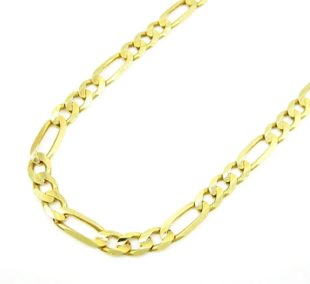 14K Yellow Gold Classic Figaro Chain 5MM