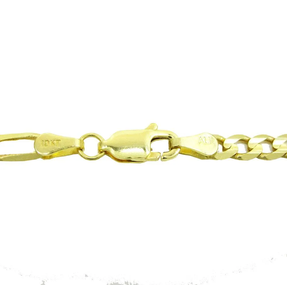 14K Yellow Gold Classic Figaro Chain 6MM
