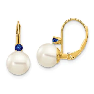 14k Yellow Gold Freshwater Pearl Earring
