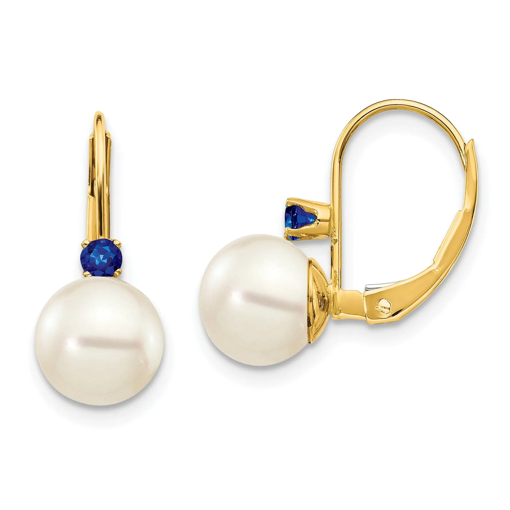 14k Yellow Gold Freshwater Pearl Earring