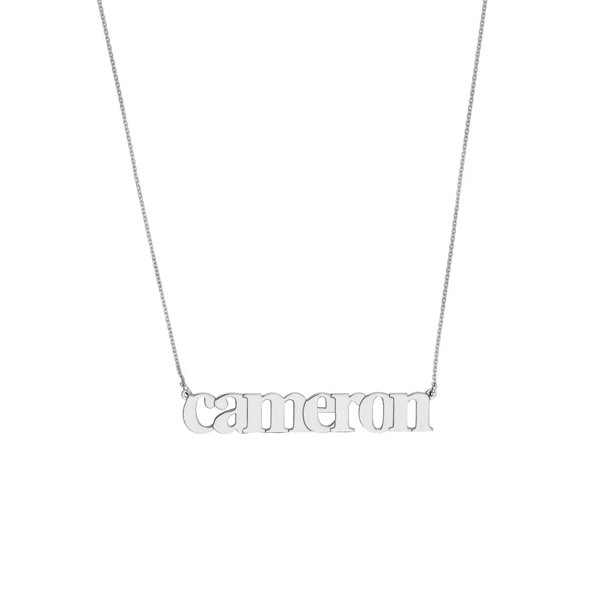 14kt Gold Classic Nameplate Necklace