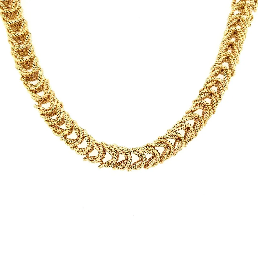 16.75" Handcrafted 24K Champagne Gold Vermeil 8mm Bellezza Necklace with Toggle Clasp