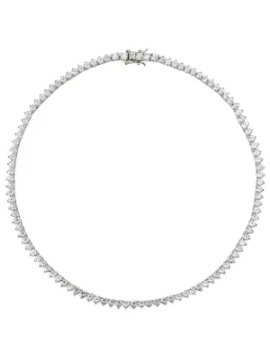 18K White Gold Diamond Riviera Necklace (40.92ctw)