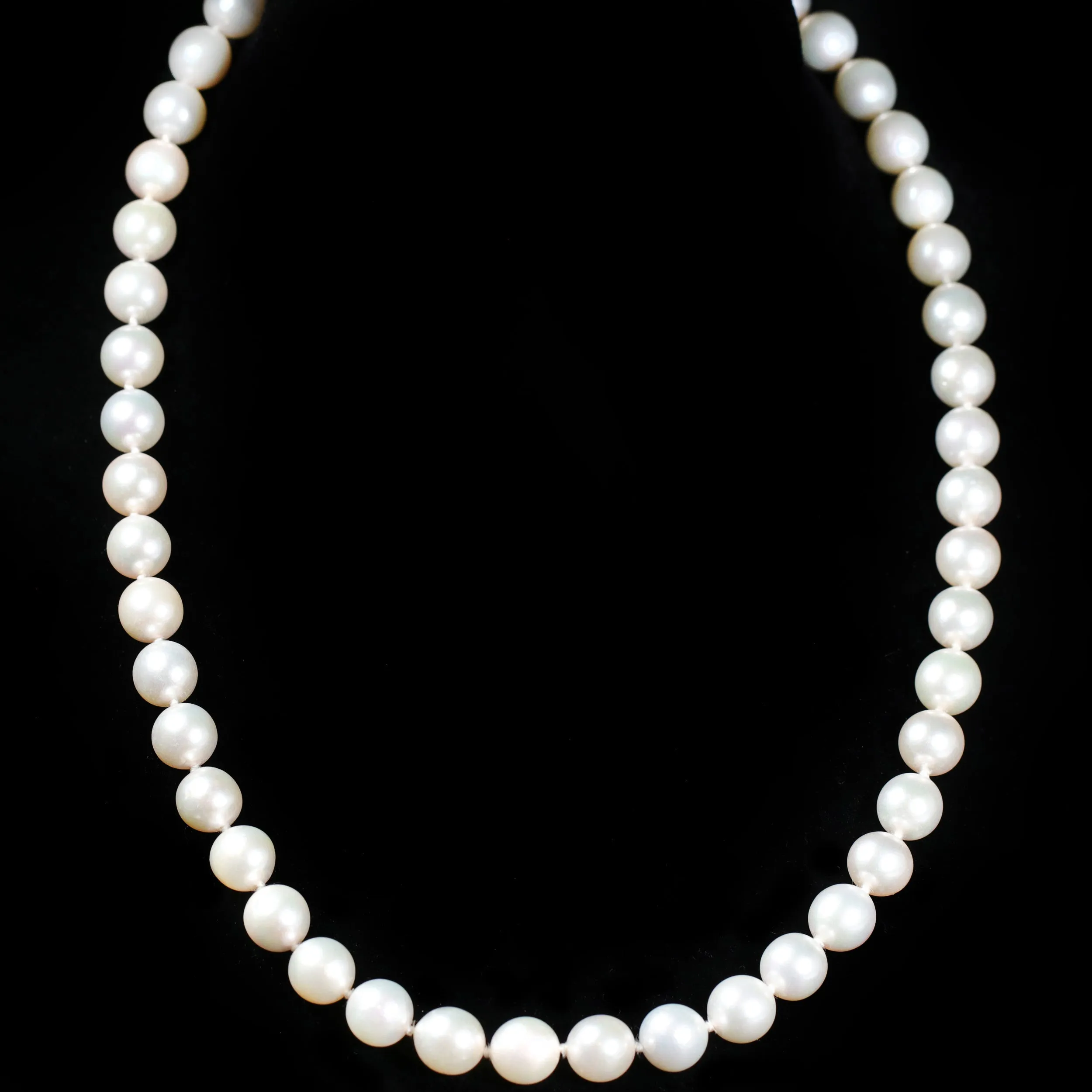 18K Yellow Gold Pearl and Diamond Necklace