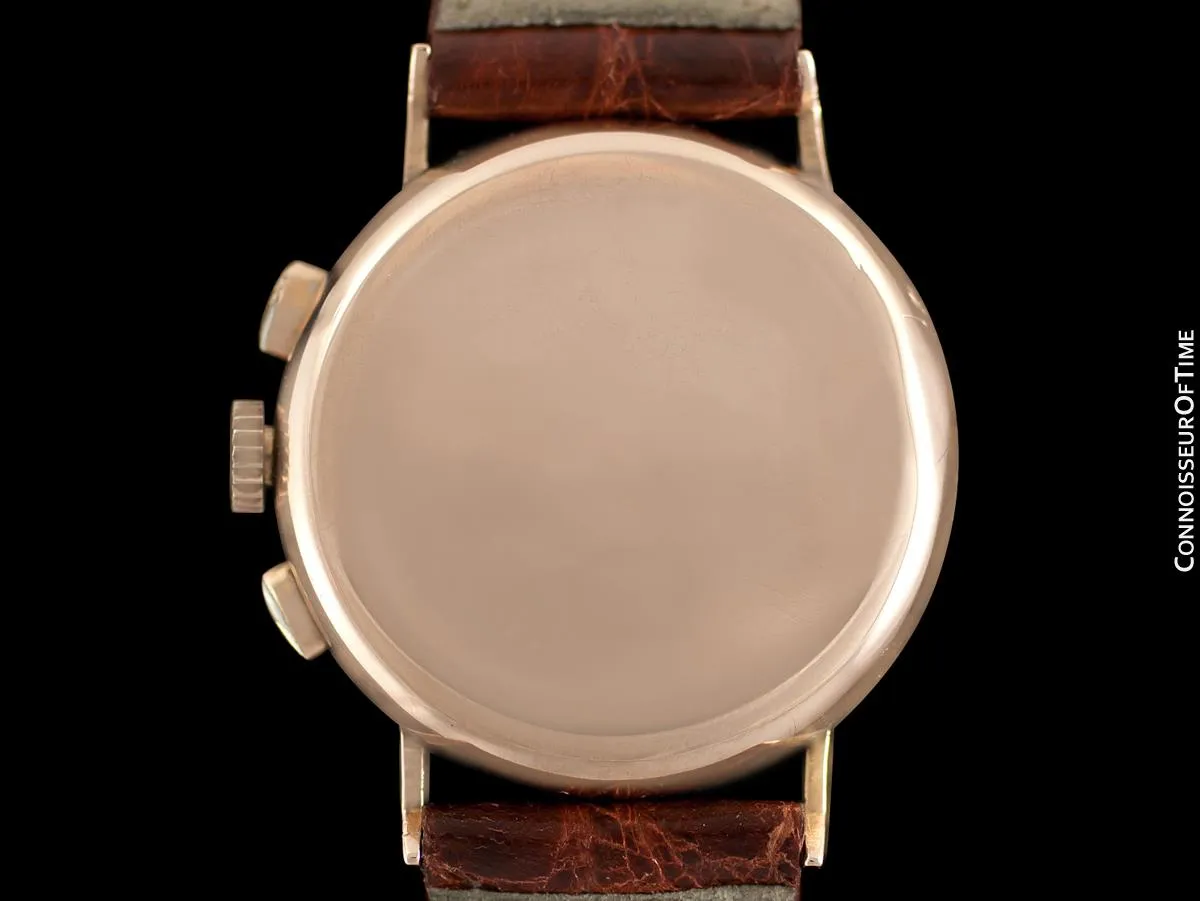 1940's Tissot Rare Omega 28.9 (Lemania 13CH) Vintage Mens Midsize Chrongraph - 14K Rose Gold