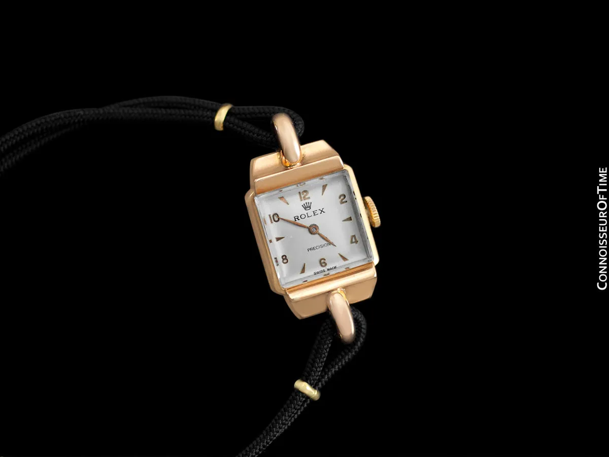 1948 Rolex Vintage Ladies Dress Watch - 18K Rose Gold