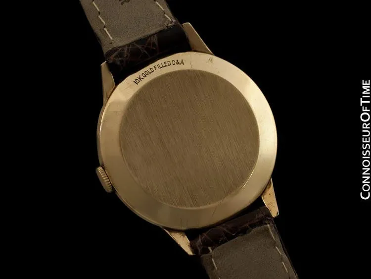 1949 Jaeger-LeCoultre Vintage Mens Triple Date Moon Phase Calendar Watch - 10K Gold Filled