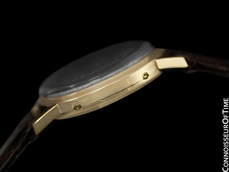 1949 Jaeger-LeCoultre Vintage Mens Triple Date Moon Phase Calendar Watch - 10K Gold Filled