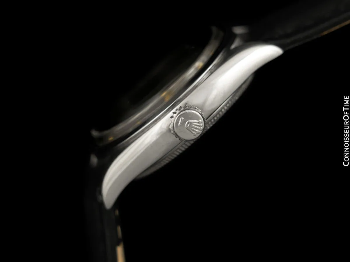 1953 Rolex Oysterdate Vintage Mens Ref. 6094 Handwound Watch - Stainless Steel