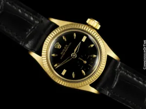 1960 Rolex Oyster Perpetual Ladies Automatic Vintage Watch - 14K Gold