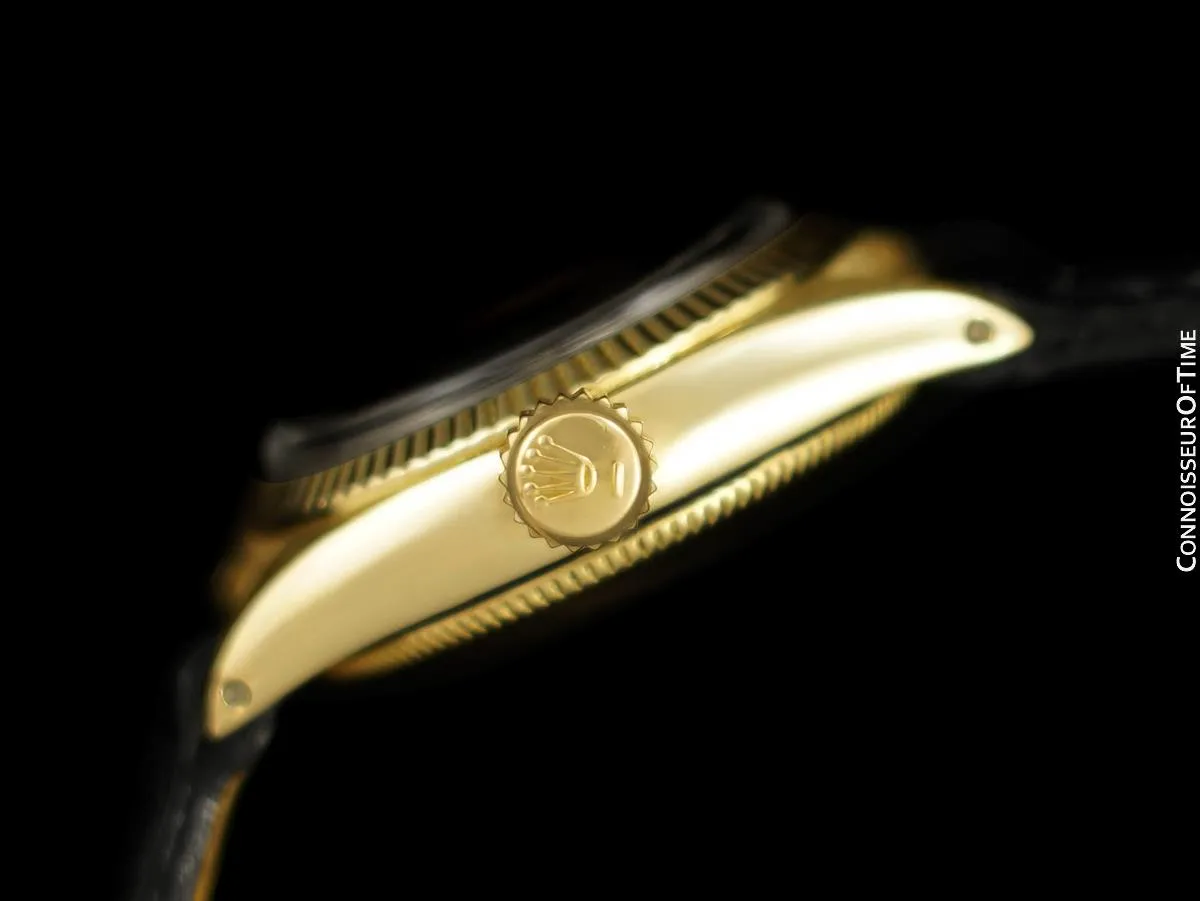1960 Rolex Oyster Perpetual Ladies Automatic Vintage Watch - 14K Gold