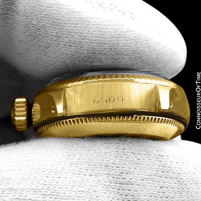 1960 Rolex Oyster Perpetual Ladies Automatic Vintage Watch - 14K Gold