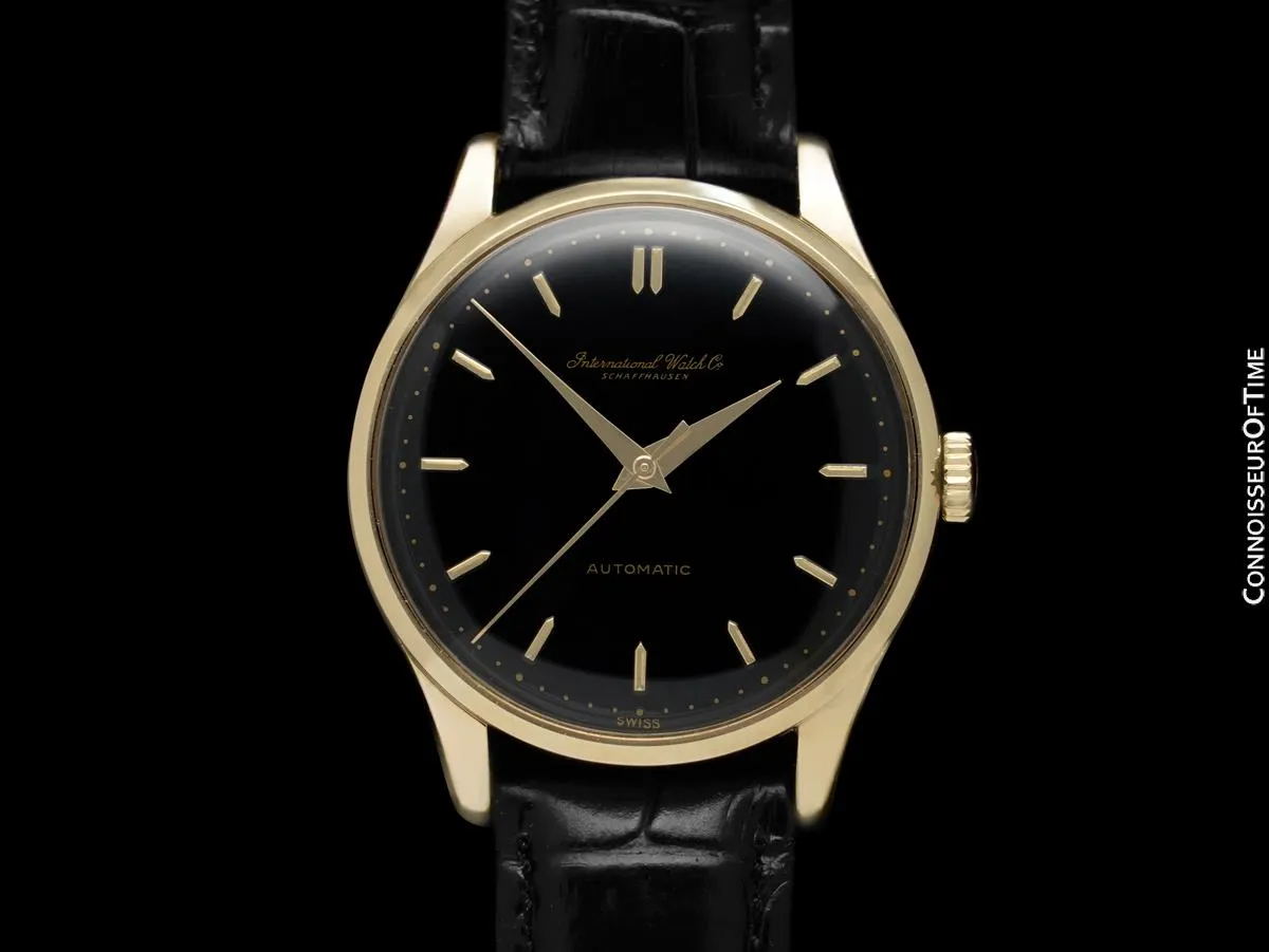 1961 IWC Vintage Mens Watch, Cal. 853 Automatic - 18K Gold Plated
