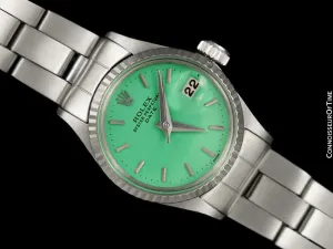 1962 Rolex Classic Vintage Ladies Date Datejust Watch - Stainless Steel & 18K White Gold