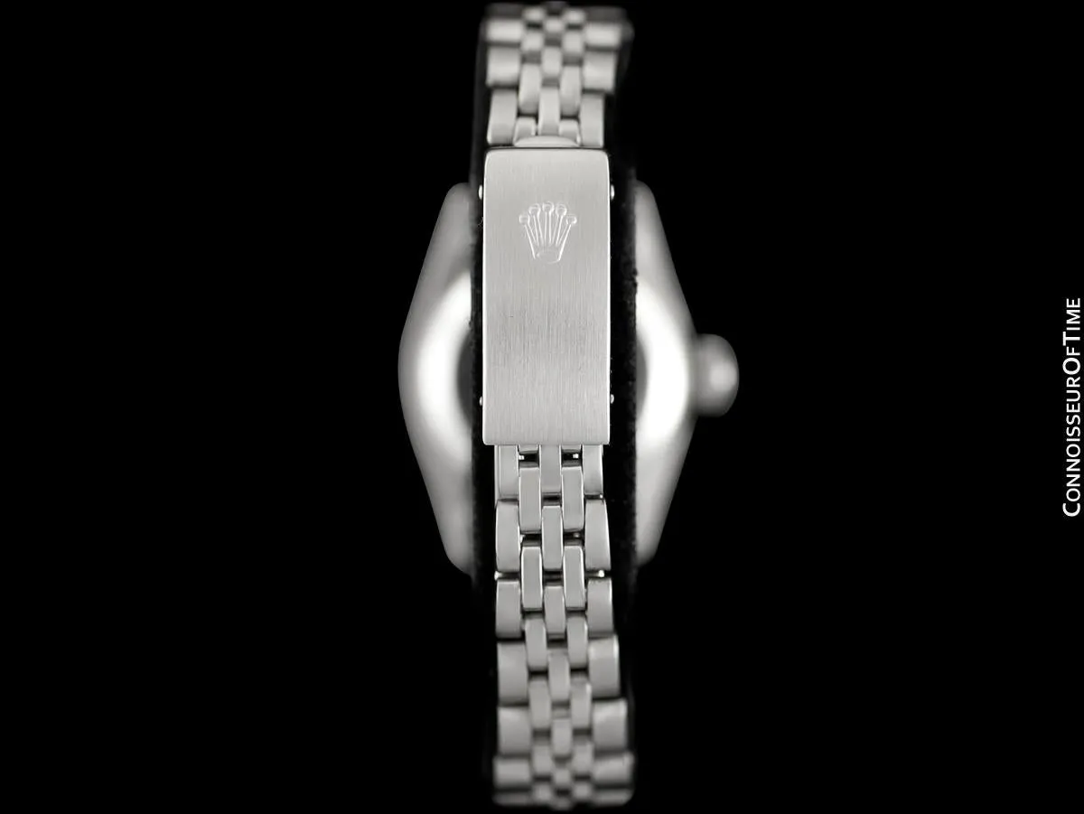 1963 Rolex Classic Vintage Ladies Date Datejust Watch, Silver Dial - Stainless Steel & 18K White Gold