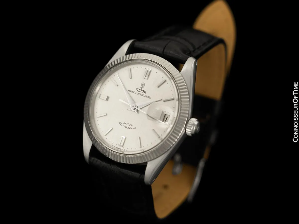 1967 Tudor (Rolex) Prince Oysterdate Vintage Mens Ref. 7996 Watch - Stainless Steel & 18K White Gold