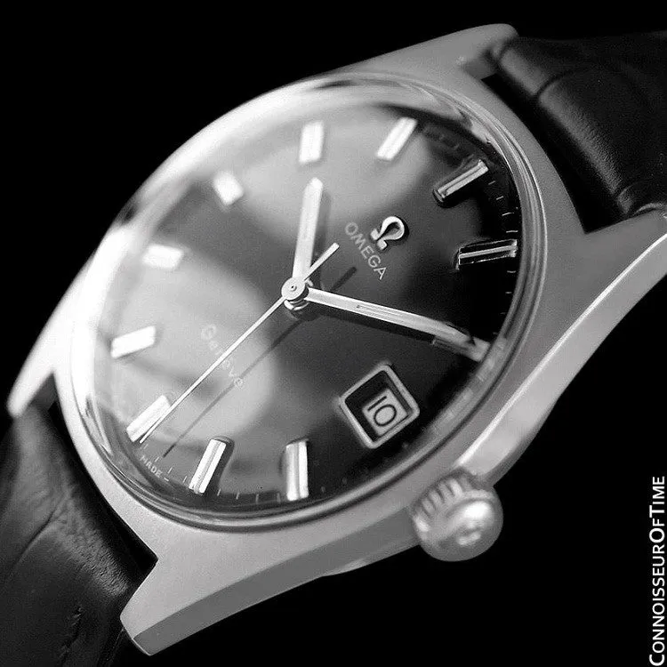 1969 Omega Geneve Vintage Mens Watch, Quick-Setting Date - Stainless Steel