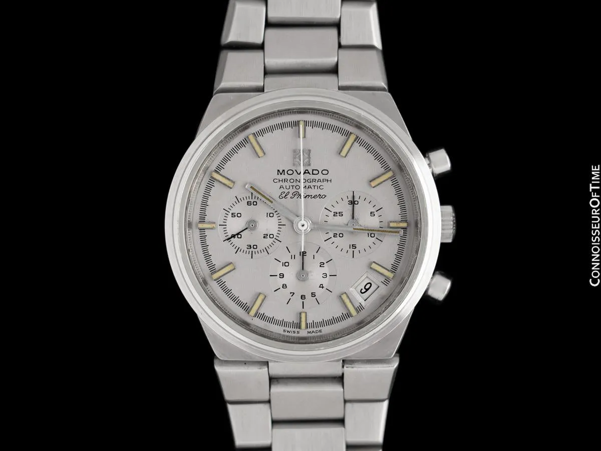 1970's Movado - Zenith El Primero Mens Vintage Automatic Chronograph - Stainless Steel