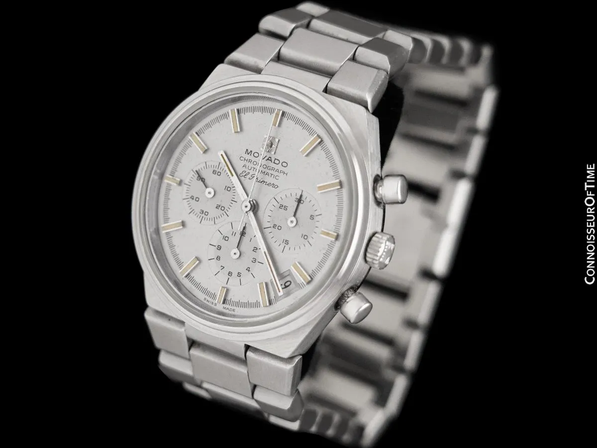 1970's Movado - Zenith El Primero Mens Vintage Automatic Chronograph - Stainless Steel