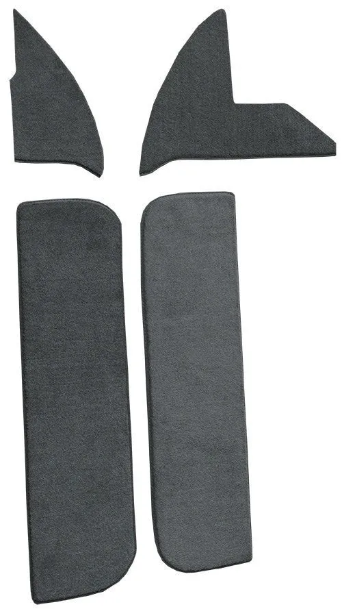 1972-1973 Dodge W100 Pickup Door & Kick Panel Inserts with Cardboard Flooring [Accessory Set]