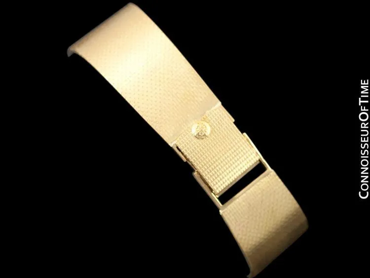 1975 Patek Philippe Vintage Mens Gondolo Ultra Thin Bracelet Watch - 18K Gold