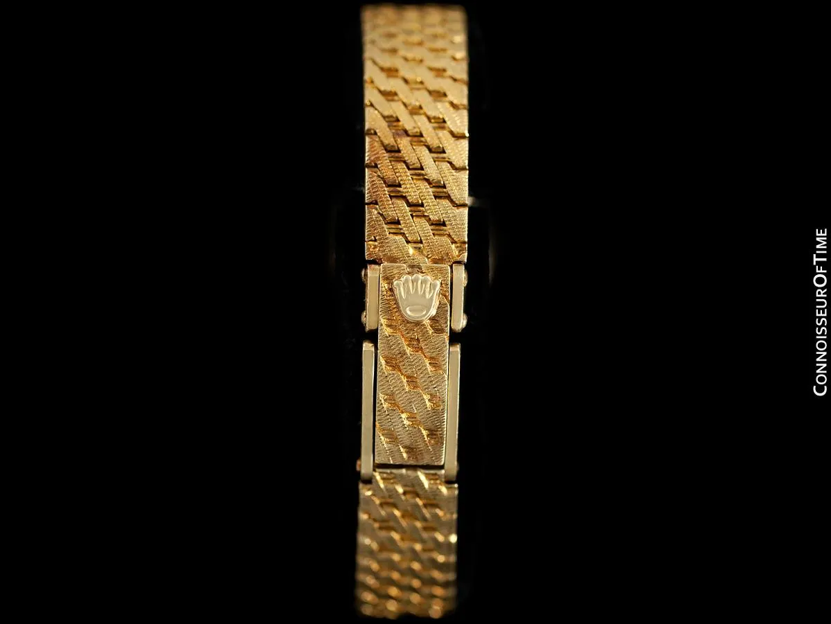 1980's Rolex Ladies Vintage Dress Watch - 14K Gold & Diamonds