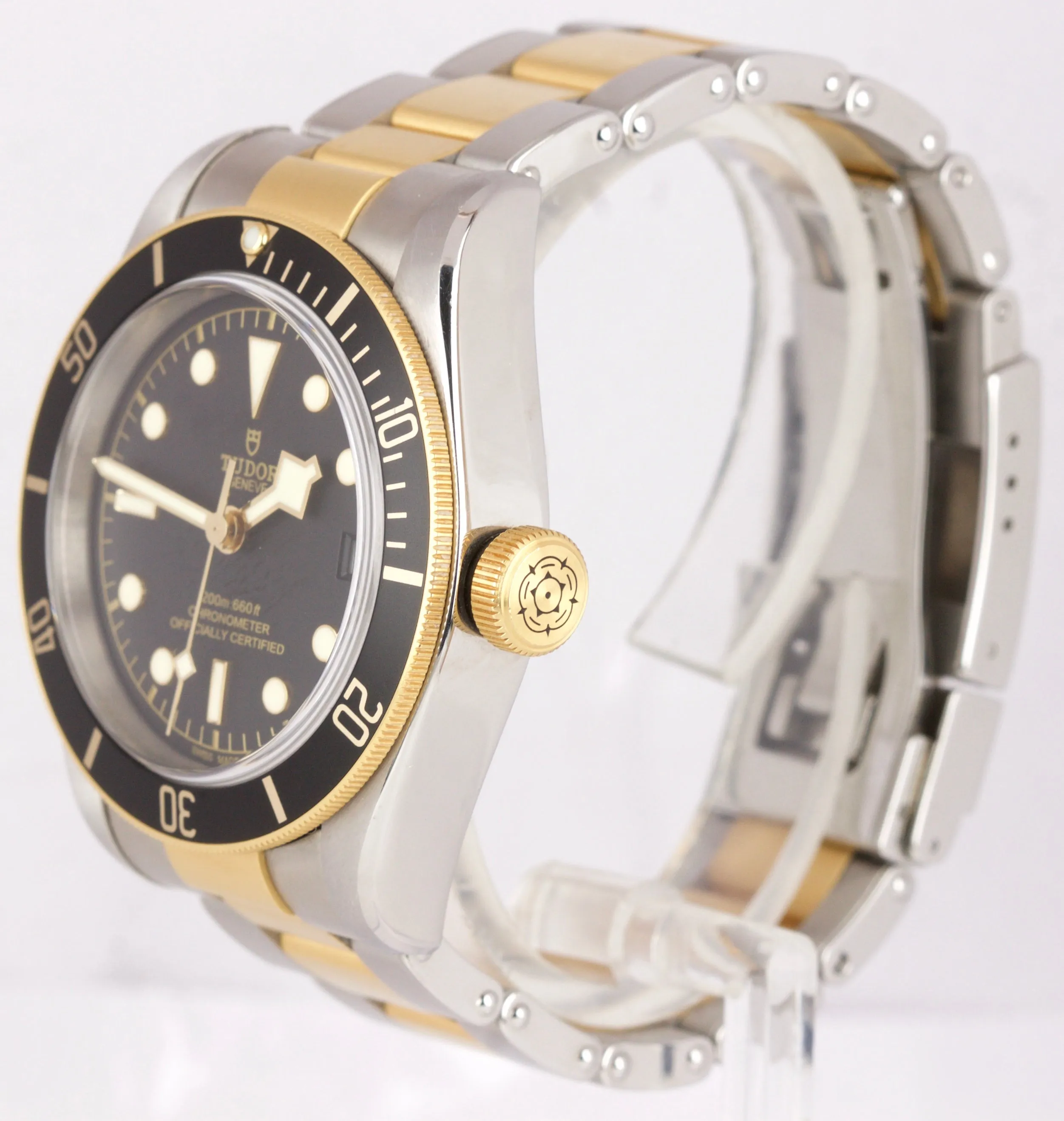 2019 Tudor Black Bay Heritage Two-Tone Stainless Black 41mm Watch 79733N B P SET