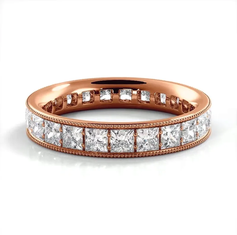 2.09 ct. Princess Diamond Eternity Wedding Band