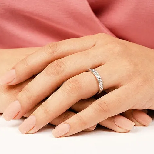 2.09 ct. Princess Diamond Eternity Wedding Band