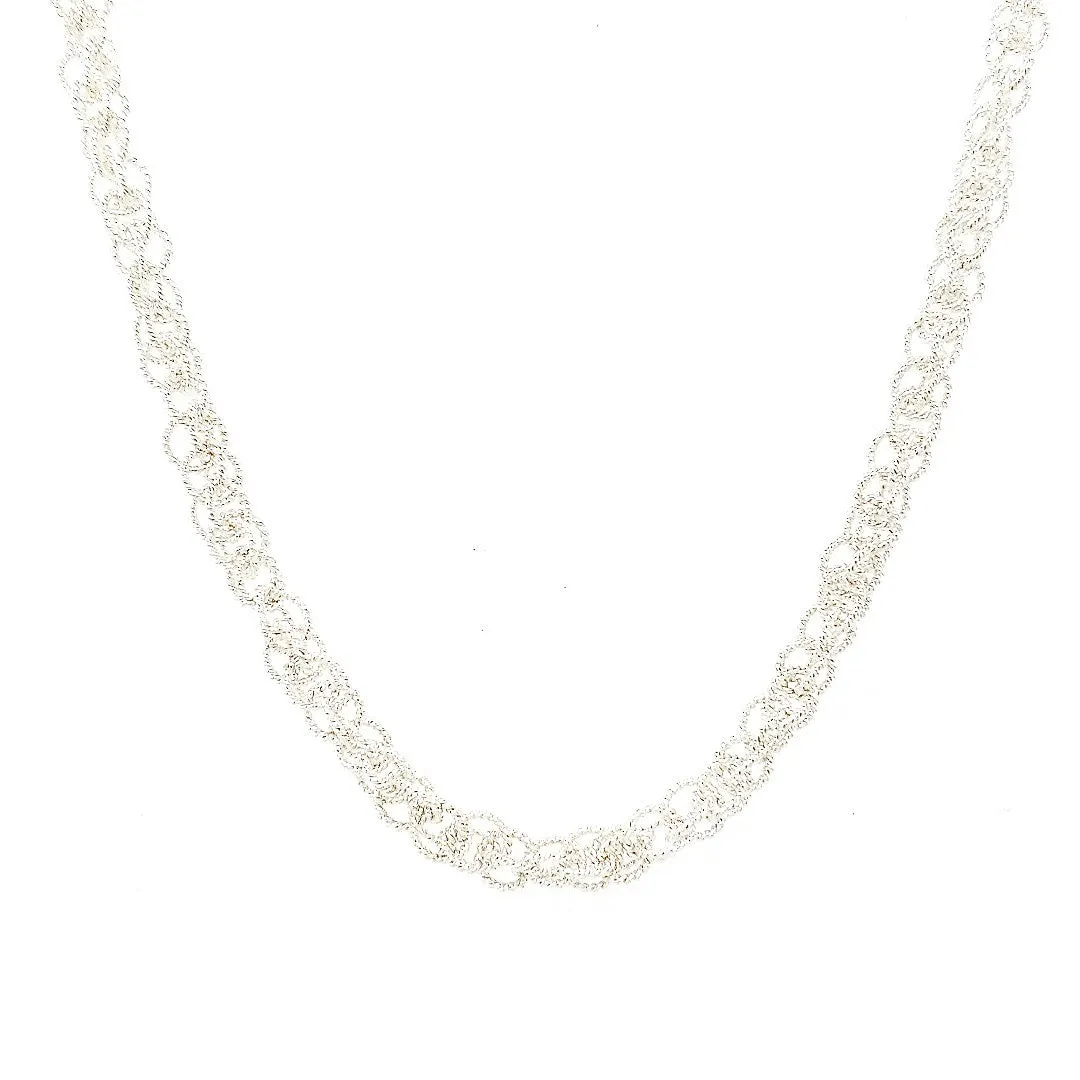 21.75" Handcrafted 925 Sterling Silver 5mm Spinner Necklace with Toggle Clasp