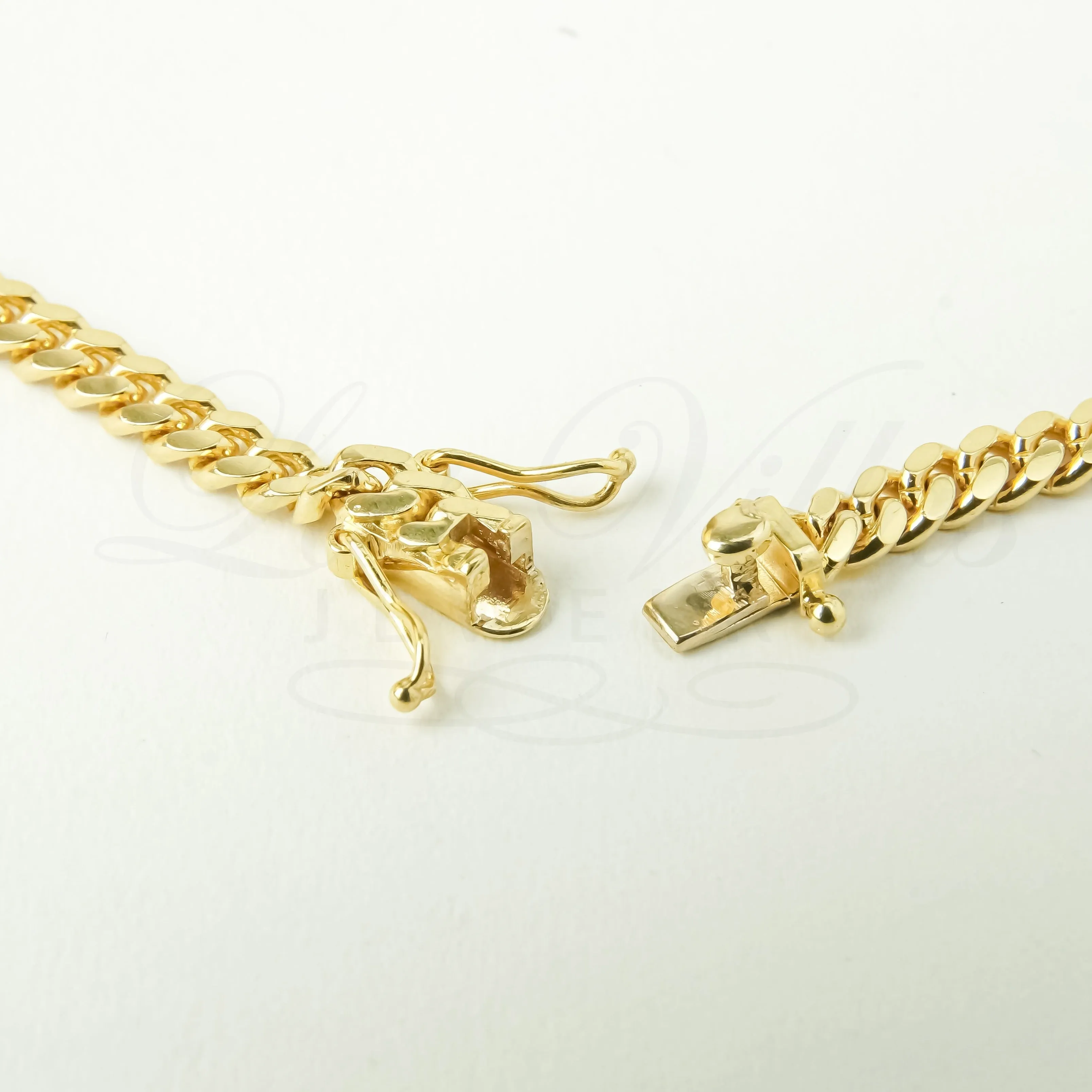 4mm machine-made solid Cuban Link Chain in 10K Gold