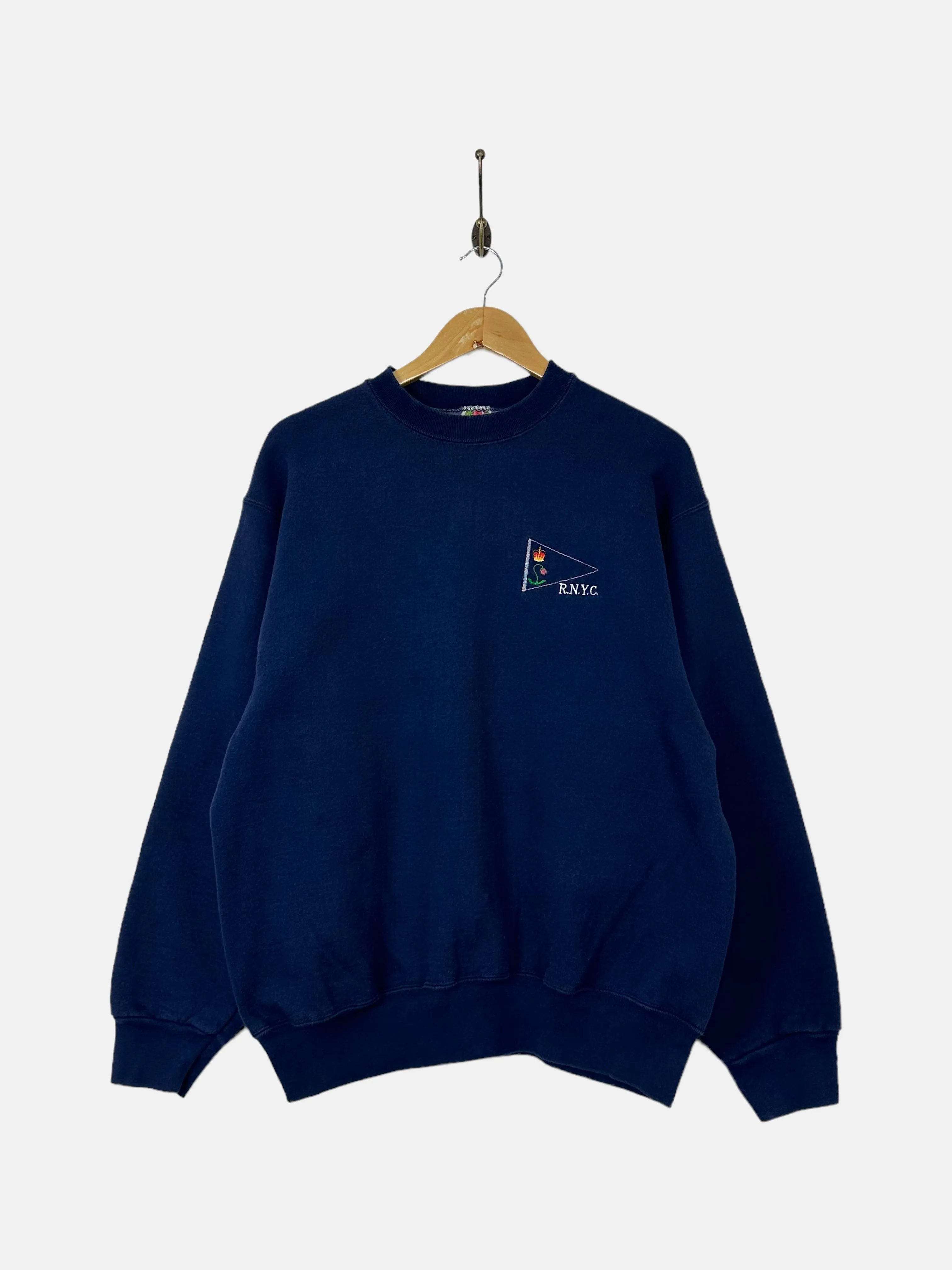 90's Royal Newfoundland Yacht Club USA Made Vintage Sweatshirt Size M-L