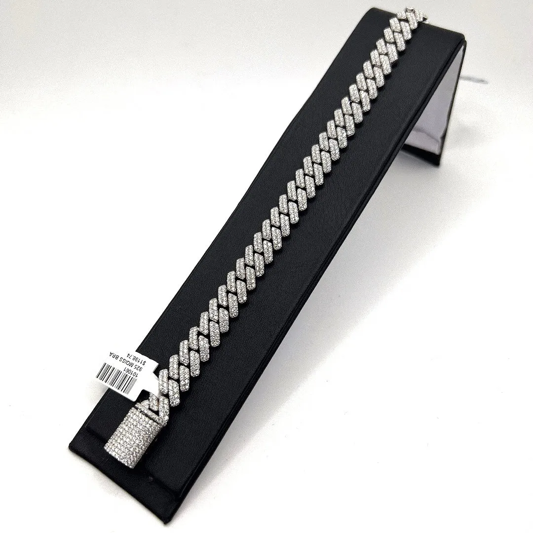 925 MOISSANITE CUBAN BRACELET