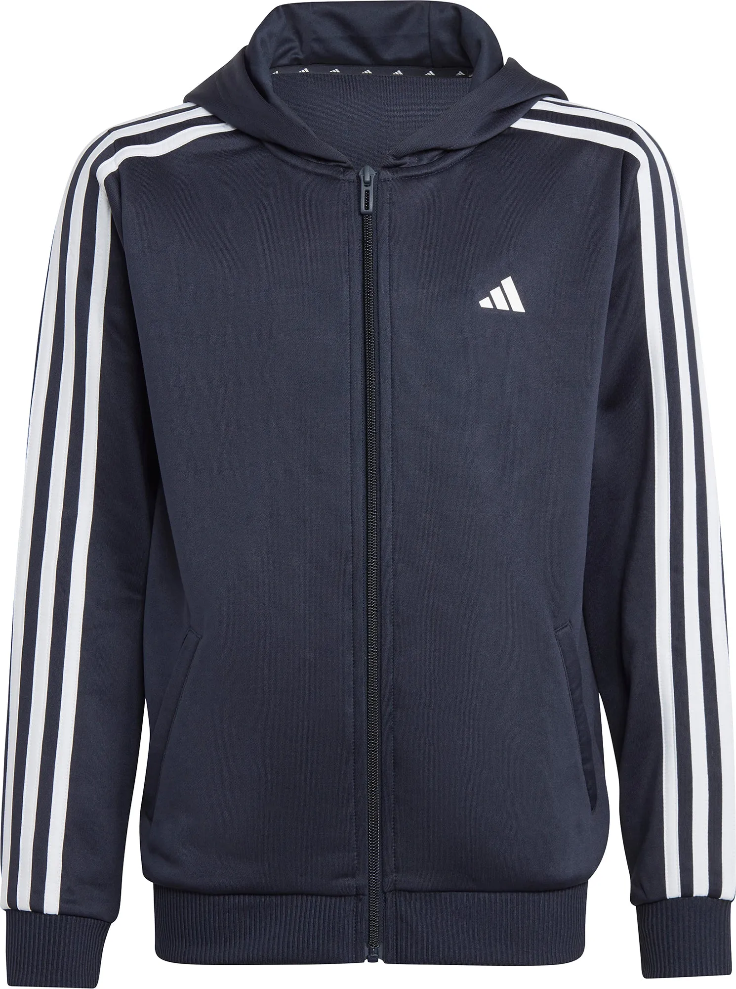 adidas Essentials AeroReady 3 Stripes Junior Training Track Jacket - Blue