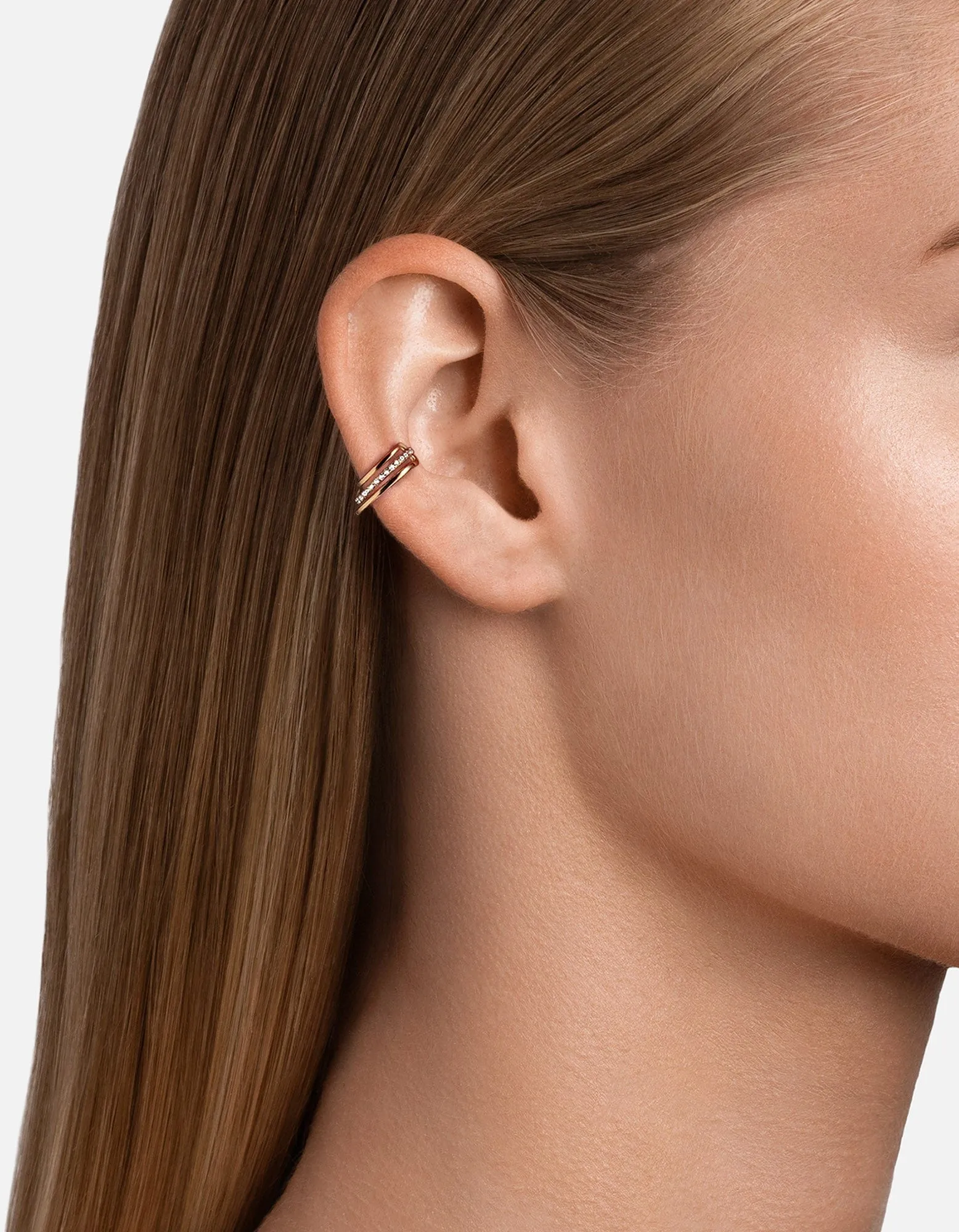 Adin Earring Cuff, Gold Vermeil/Topaz