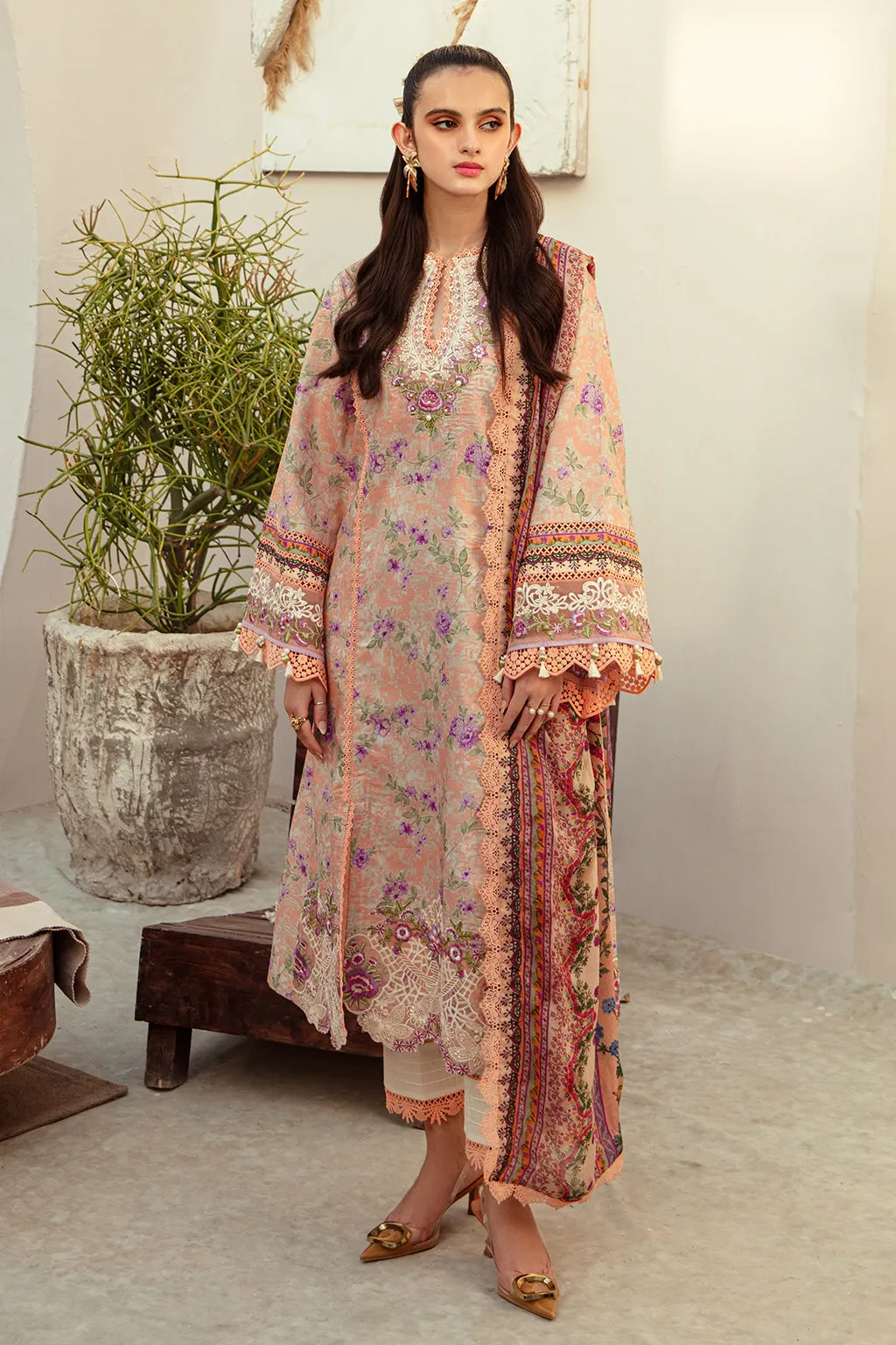 AJR ALIF AFFORDABLE LAWN ’24 | Coral Blush