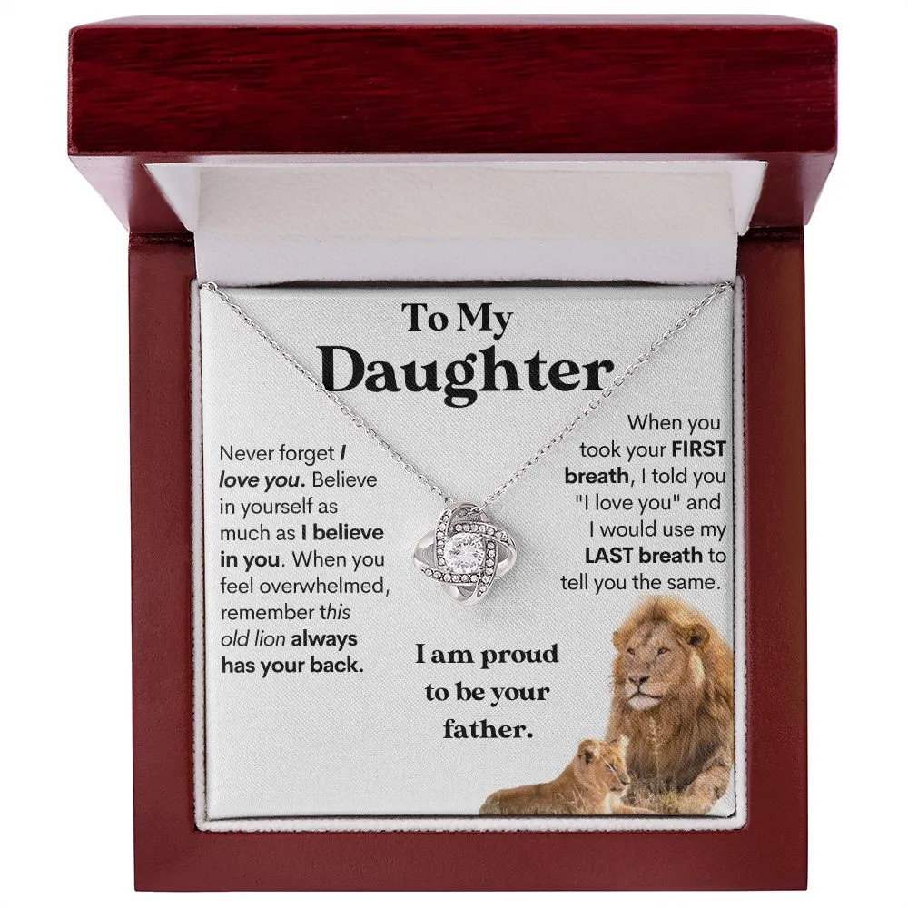 [Almost Sold Out] To My Daughter (From Dad) Keepsake Gold Necklace and Card