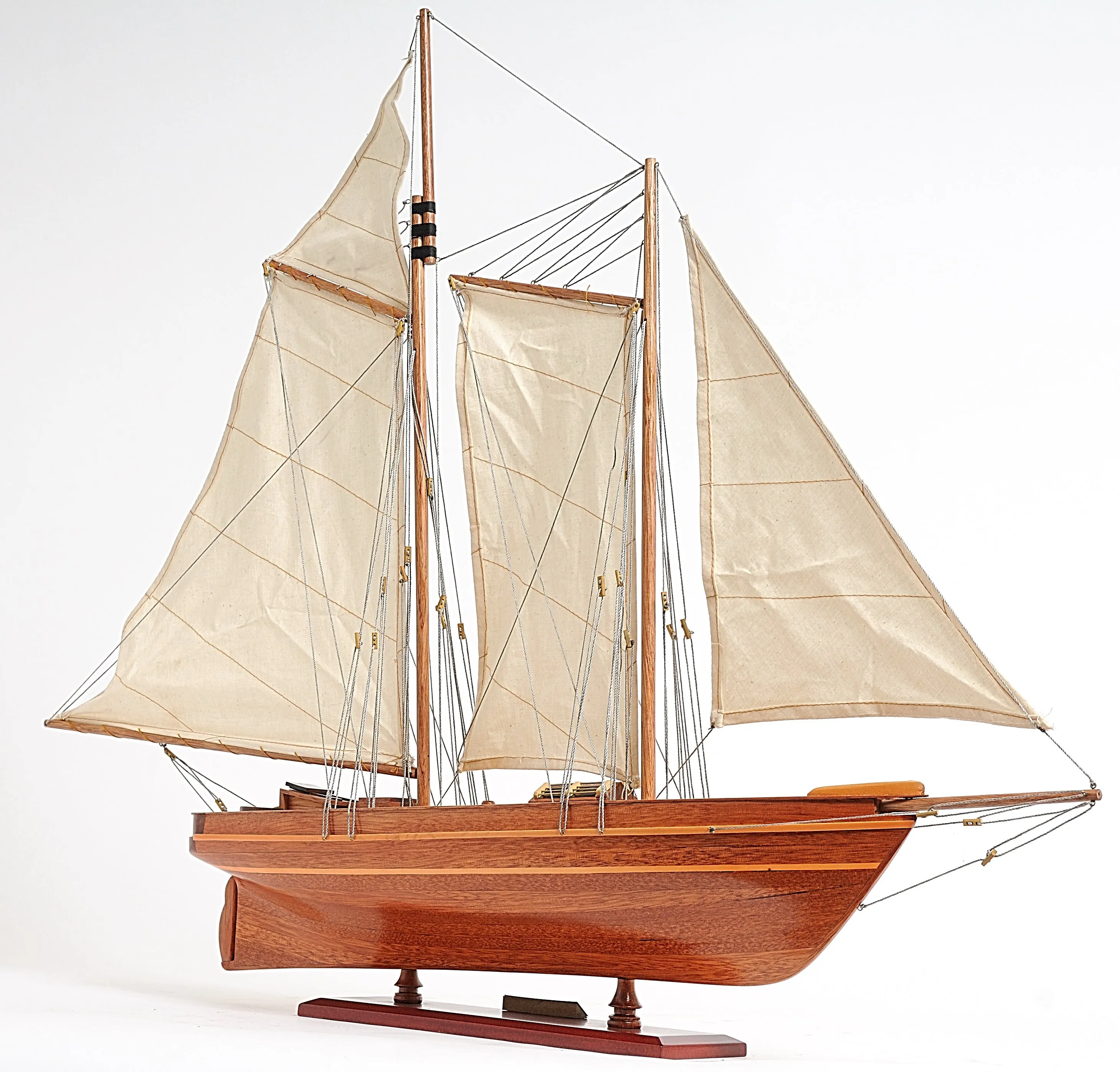 America Cup Racing Yacht Fully Assembled Model