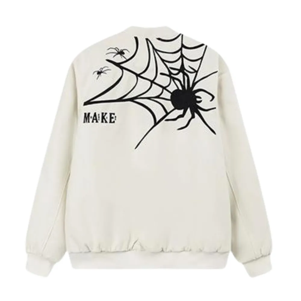 American Spider Web Embroidered Jacket