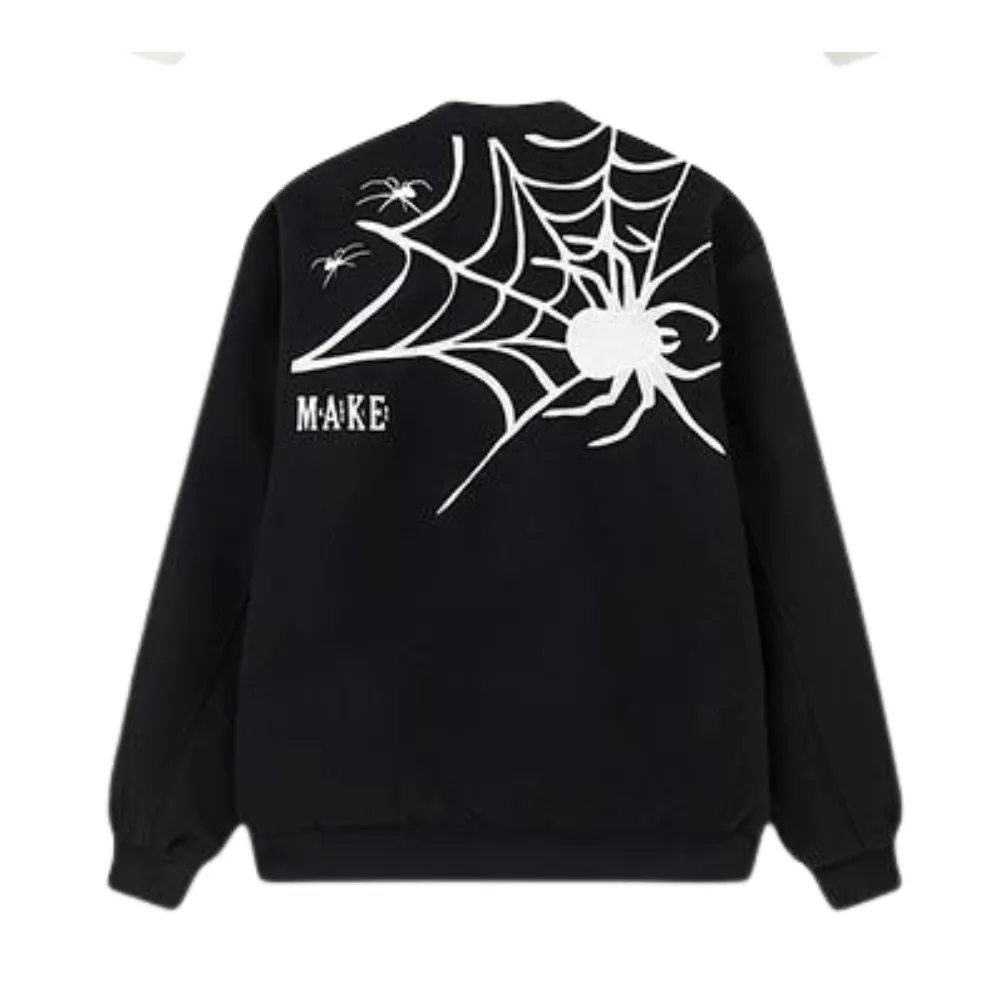 American Spider Web Embroidered Jacket