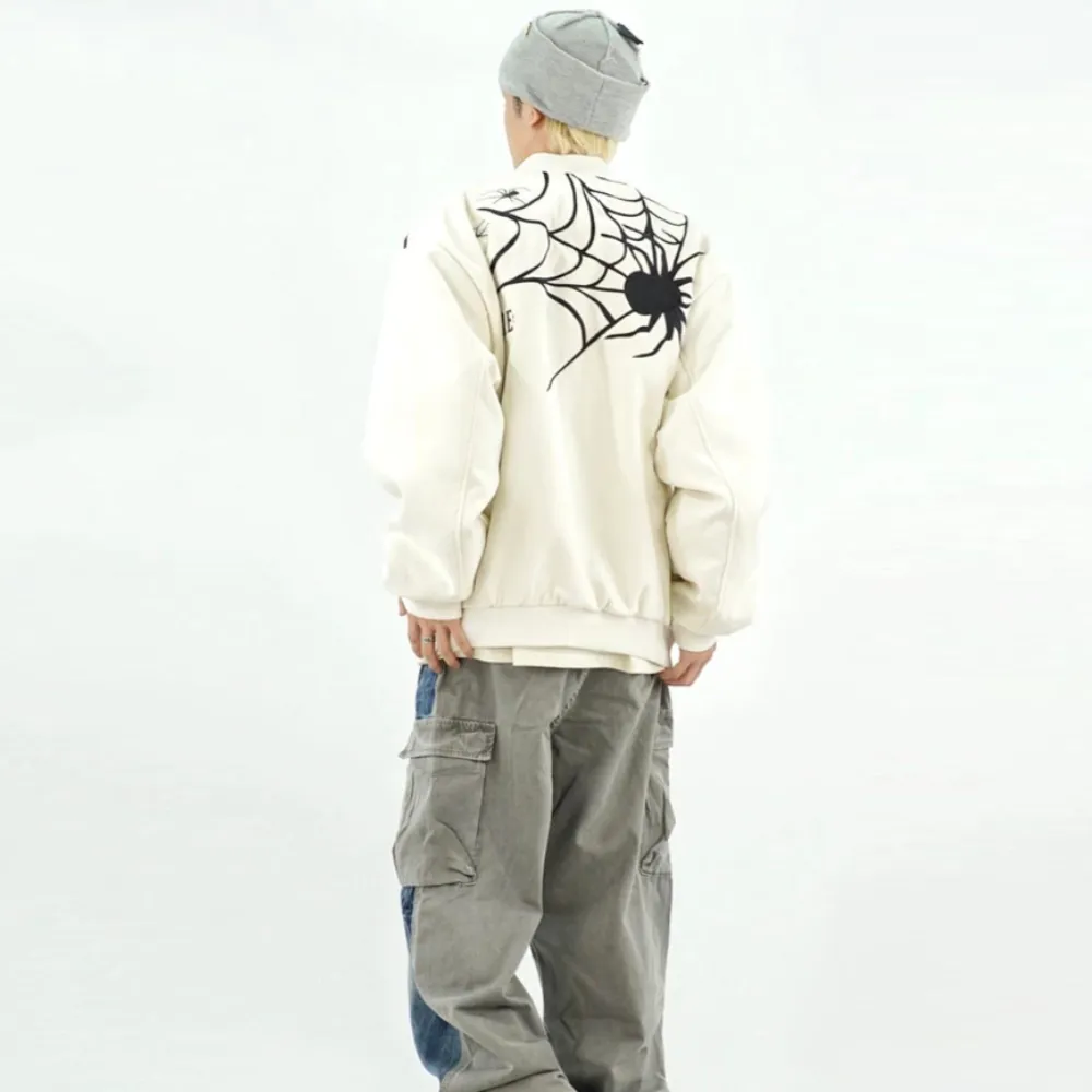 American Spider Web Embroidered Jacket